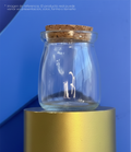 FRASCO DE VIDRIO CON CORCHO #1(100ML) MB100