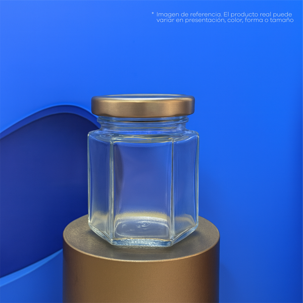 FRASCO DE VIDRIO HEXAGONAL #1 MB80H