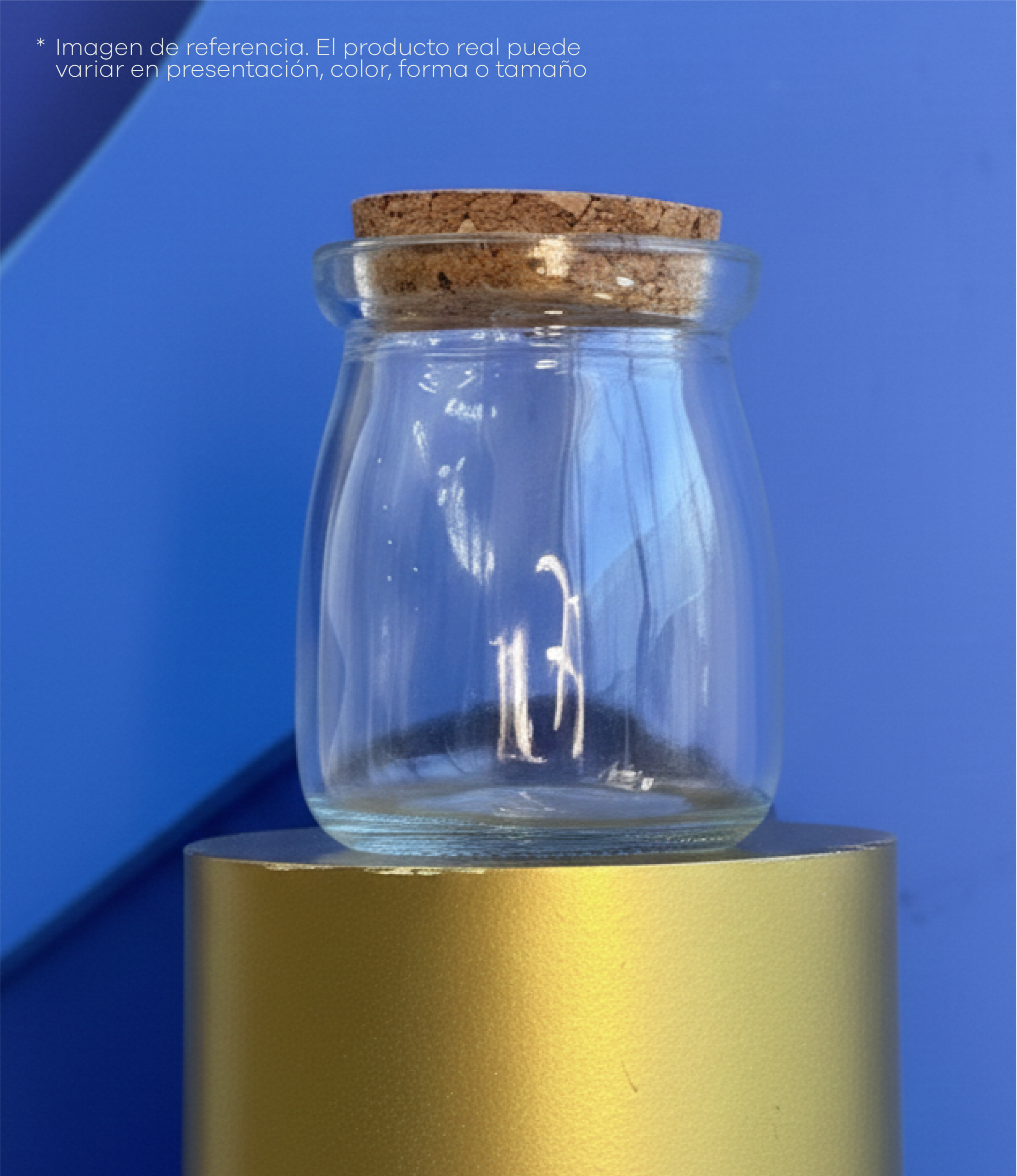 FRASCO DE VIDRIO CON CORCHO #1(100ML) MB100