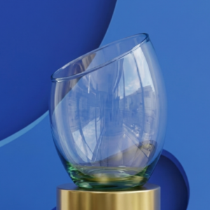 FRASCO DE VIDRIO FLORERO