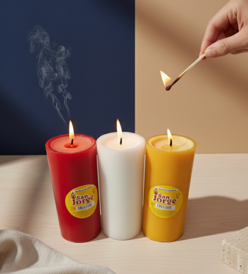 VELÓN SAN JORGE #21 BLANCO