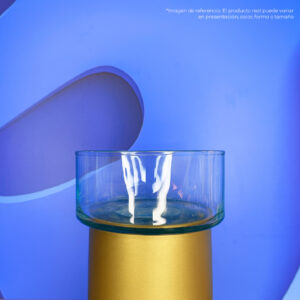 FRASCO DE VIDRIO 10X5 TRANSPARENTE