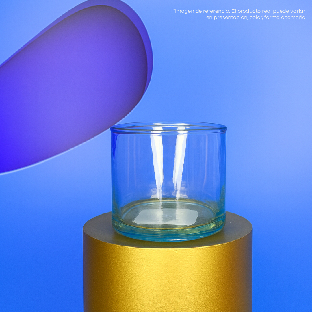 FRASCO DE VIDRIO VASO VELON 5X5